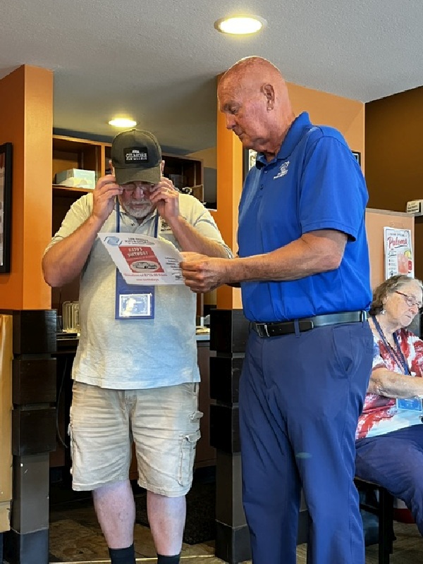 J u l y   L I H A C   M e e t i n g   G i v i n g   C h e c k   T o   B a r r y   R i c h a r d   