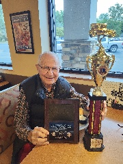 LIHAC Gene Gangwer With Newport Hillclimb Trophies