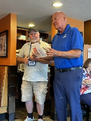July LIHAC Meeting Giving Check To Barry Richard