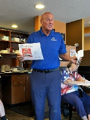 July LIHAC Meeting Giving Check To Barry Richard